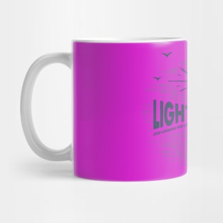 Nautical lettering:light house Mug